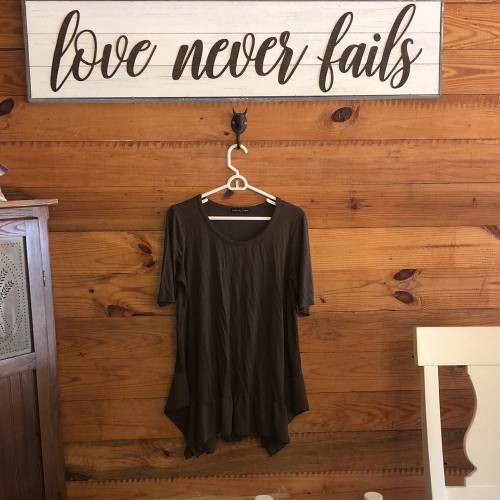 Kim & Cami 1x high low women’s blouse/tunic